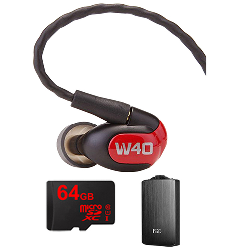 Westone W40 Quad Driver Premium In-Ear Monitor Headphones - 78504 w/ FiiO A3 Amp Bundle