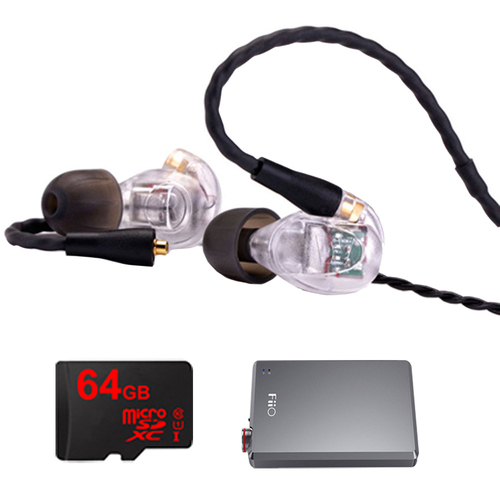 Westone UM Pro 30 High Performance In-ear Headphone (Clear)-78516 w/ FiiO A5 Amp Bundle