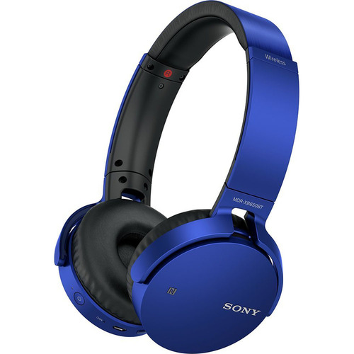 Sony MDR-XB650BT Wireless Bluetooth Headphones w/ Extra Bass - Blue - OPEN BOX