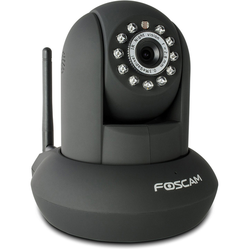 Foscam FI8910W Wireless/Wired Pan & Tilt IP/1 Unit Network Camera (Black) OPEN BOX