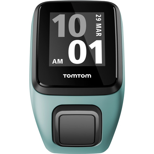 TomTom Spark 3 Cardio, GPS Fitness Watch + Heart Rate Monitor (Aqua, Small)