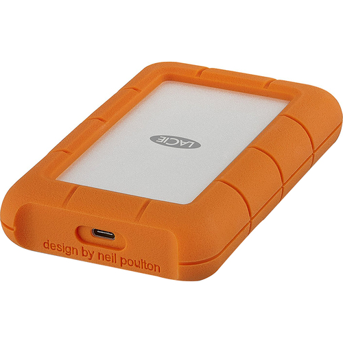 LaCie 4TB Rugged USB-C and USB 3.0 External Hard Drive - STFR4000800 With Adobe 