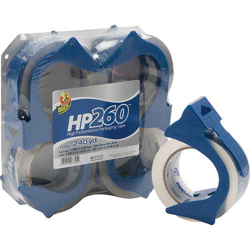 Shurtech HP260 Pckgng Tape 4pkDisp Clr