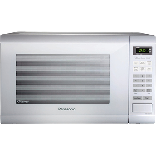 Panasonic 1.2 Cubic Foot 1200 Watt Family Size Microwave Oven, White (NN-SN651WA)