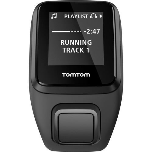 TomTom Spark 3 Cardio Music, Bluetooth GPS Fitness Watch/Heart Rate Monitor Black Large