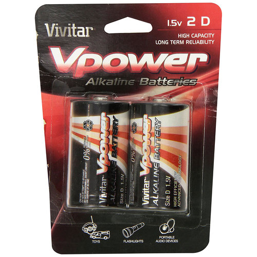 Vivitar 2 Pack D Batteries