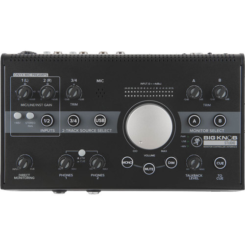 Mackie Big Knob 3x2 Studio Monitor Controller - 96kHz USB I/O