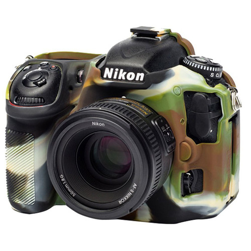 easyCover Nikon D500 Protective Silicone Skin for Your DSLR EA-ECND500C Camo