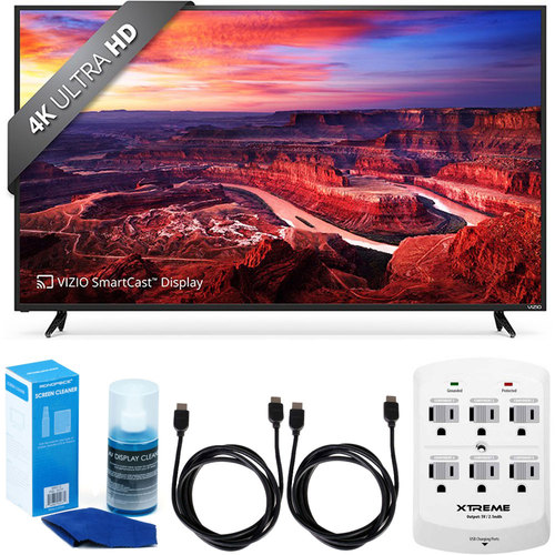 Vizio E60-E3 SmartCast 60` Ultra HD Home Theater Display TV w/ Accessory Bundle