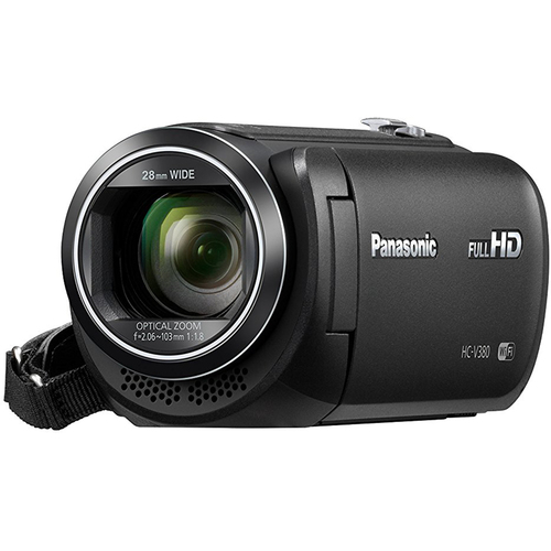 Panasonic HC-V380K Full HD Camcorder w/Wi-Fi Multi Scene Twin Camera - Black - OPEN BOX