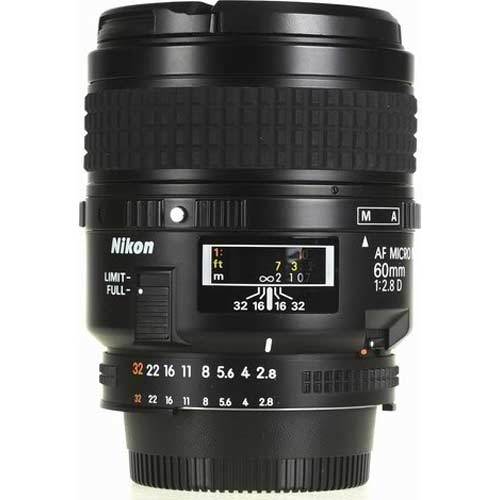 Nikon 60mm F/2.8D Micro AF Nikkor Lens - Refurbished
