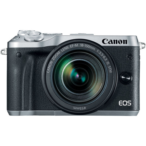Canon M6 EOS 24.2MP Mirrorless Digital Camera with EF-M 18-150mm IS STM (Silver)