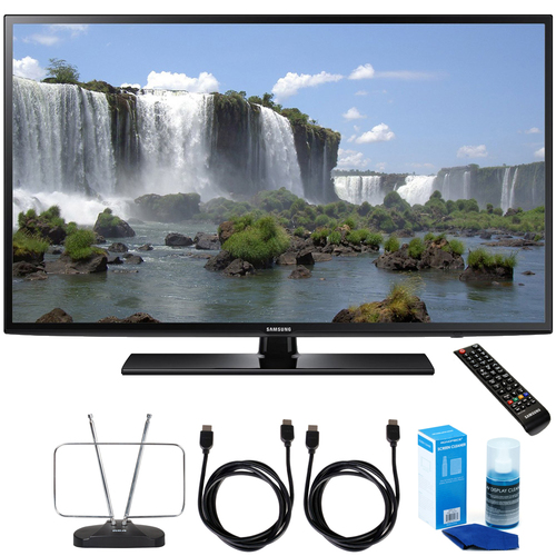 Samsung UN55J6201 55` 1080p 120Hz Full HD LED Smart HDTV with Cord Bundle