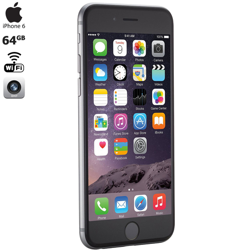 Apple iPhone 6, Gray, 64GB, Verizon,1-Year Warranty - MG632LL/A- Certified Refurbished
