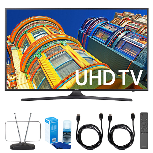 Samsung 50` 4K UHD HDR Smart LED TV - UN50KU6300 w/ TV Cut the Cord Bundle