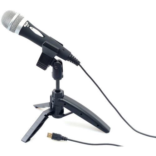 CAD Audio USB Cardioid Dynamic Handheld Microphone w/Tripod Stand, 10' USB Cable