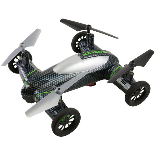 Xtreme Fly and Drive Air and Land Carbon-Fiber Quadcopter Drone w/ HD Camera