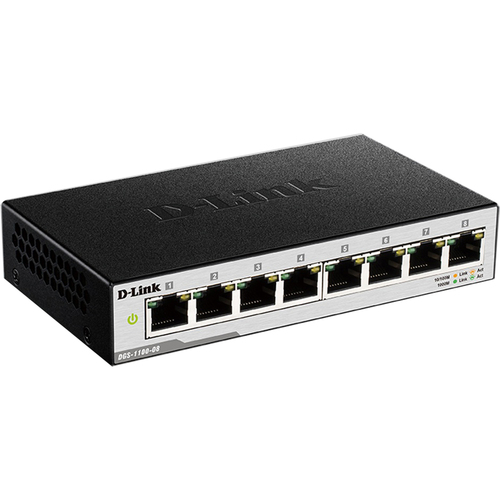 D-Link 8-Port Easy Smart Gigabit Ethernet Switch - DGS-1100-08