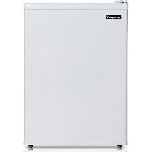 Magic Chef 2.4 Compact Refrigerator Mini Bar Office Fridge with Freezer - White