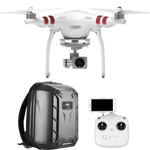 DJI Phantom 3 Standard Quadcopter Drone with 2.7K HD Video and Hardshell Backpack