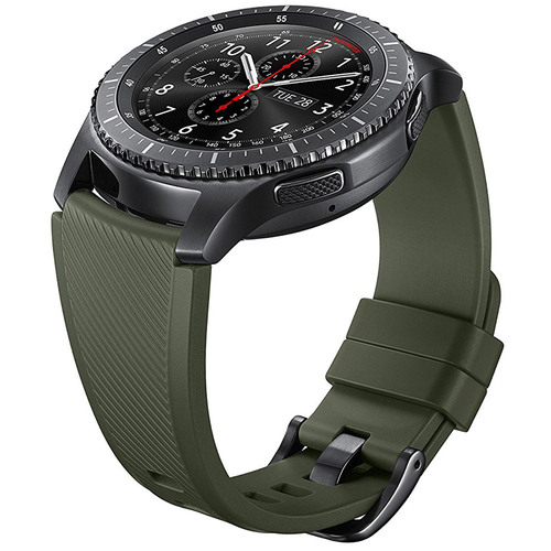Samsung Gear S3 Replacement Silicon Band for Gear S3 Classic & Frontier - Khaki Green