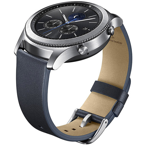 Samsung Gear S3 Classic Leather Band for Gear S3 Classic & Frontier Watch - Navy Blue