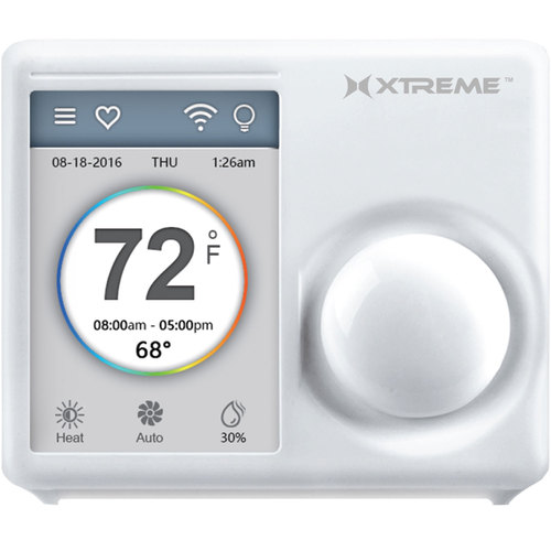 Xtreme Connected Home 3.5` WiFi Touchscreen Smart Thermostat With Free Phone  App