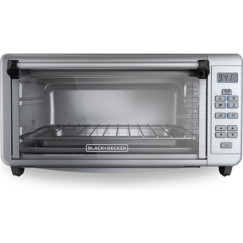 Black & Decker 8-Slice Toaster Oven with Digital Controls in Stainless Steel - TO3290XSD