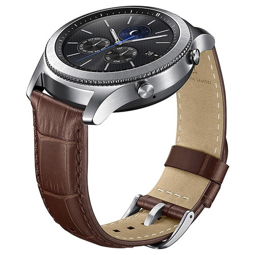 Samsung Gear S3 Alligator Grain Band for Gear S3 Classic & Frontier Watch - Brown