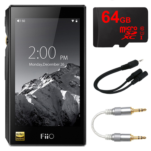 FiiO X5-III High Resolution Lossless Music Player (Black) w/ 64GB Bundle