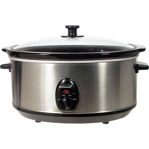 Brentwood 6.5 Quart Slow Cooker in Stainless Steel - SC-150S