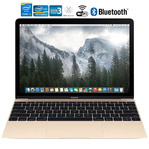 Apple MacBook MK4N2LL/A 12` Laptop with Retina Display 512 GB, Gold - Refurbished