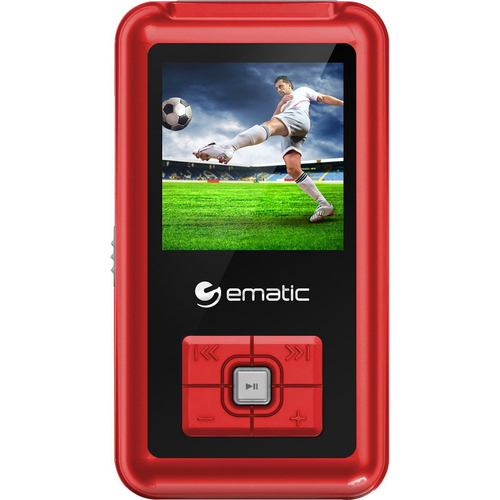 Ematic 8GB 1.5-Inch Colorscreen MP3 Video Player with FM Tuner - Red (EM208VIDRD)