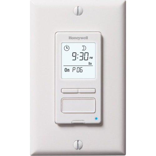 Honeywell 7-Day Econo Switch Programmable Light Switch Timer in White - RPLS540A1002/U