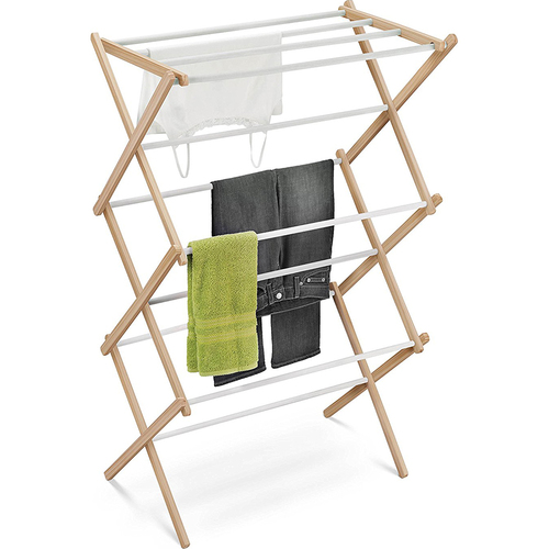 Honey-Can-Do Wooden Laundry Drying Rack - DRY-01111