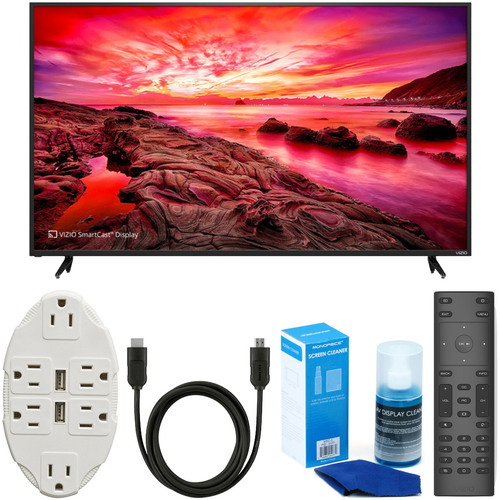 Vizio E80-E3 E-Series 80` LED SmartCast UltraHDTV + USB Wall Outlet & Accessory Bundle