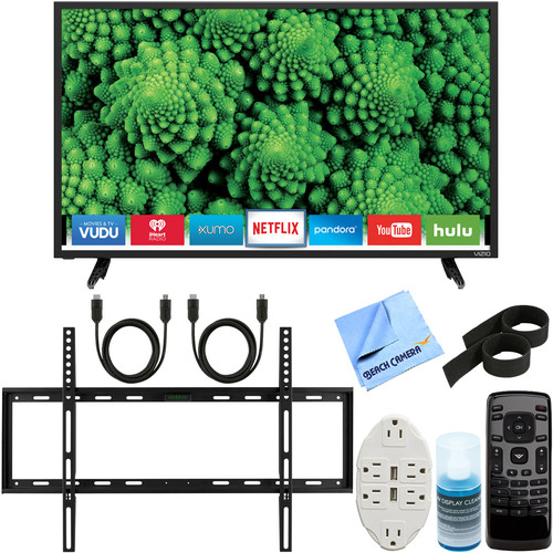 Vizio D32-D1 D-Series 32` Full Array LED Smart TV + Ultimate Wall Mount Accessory Kit