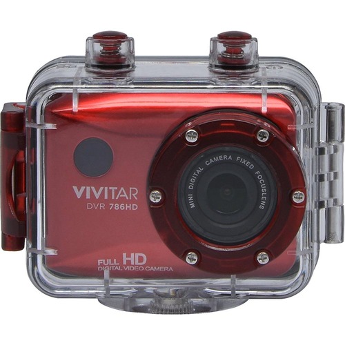 Vivitar HD Action Waterproof Camera / Camcorder - Red DVR786HD-RED