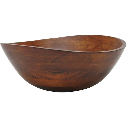 Lipper International Cherry Finished Wavy Rim Serving Bowl for Fruits or Salads - 294