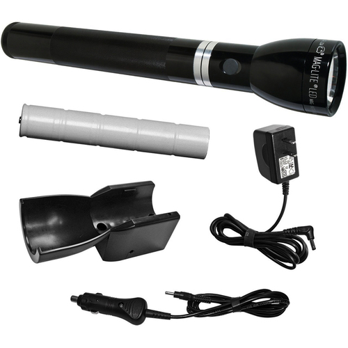 Maglite RL1019 MagCharger LED Rechargeable System Flashlight w/ 120V converter (Black)