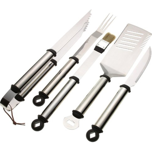 Mr. Bar-B-Q 5-Piece Stainless Handle Barbeque Tool Set - 02147X