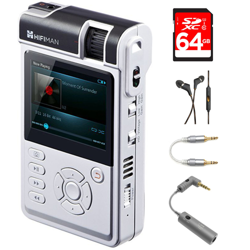 HIFIMAN Portable Music Player w/ Classic & Balanced Amp Cards w/ Headphones Kit