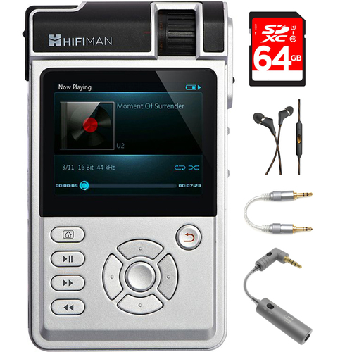 HIFIMAN High Fidelity Port. Music Player with Standard Amp Card w/Headphones Kit
