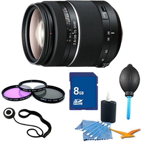 Sony SAL2875 - 28-75mm f/2.8 SAM Constant Aperture Zoom Lens Essentials Kit