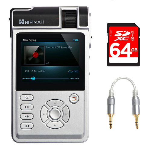 HIFIMAN High-Fidelity Portable Music Player w/ Balanced Amp Cards + 64GB Bundle