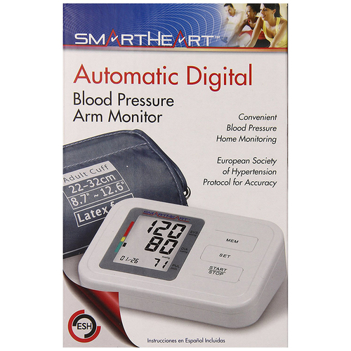 Veridian Healthcare SmartHeart Automatic Digital Blood Pressure Arm Monitor - 01-550