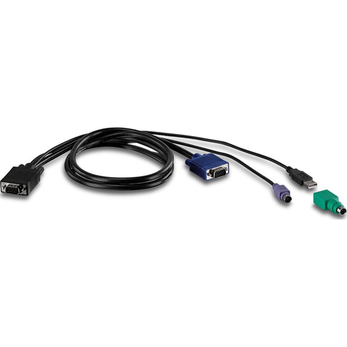 TK-423K TRENDnet 4-Port USB/PS2 KVM Switch and Cable Kit with Audio