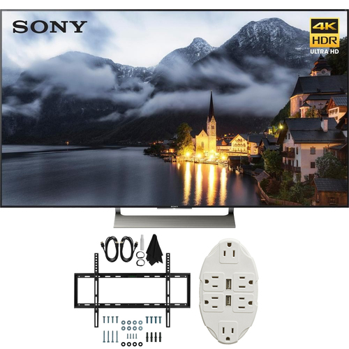 Sony XBR-49X900E 49` 4K HDR Ultra HD Smart LED TV (2017 Model) w/ TV Mount Bundle