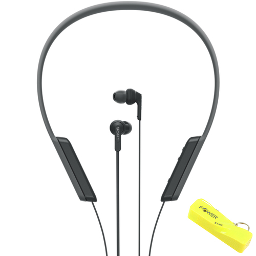 Sony Bluetooth Wireless, In-Ear Headphones w/ NFC (Black) with Bonus Power Bank
