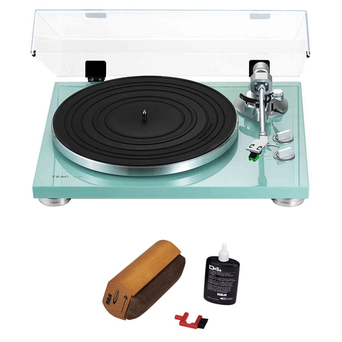 Teac 2-Speed Analog Turntable 14-TN-300 with Cleaning Bundle